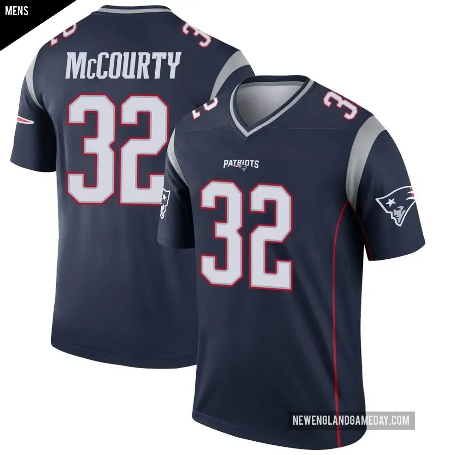 Men's New England Patriots ＃32 Devin McCourty Navy Legend Jersey