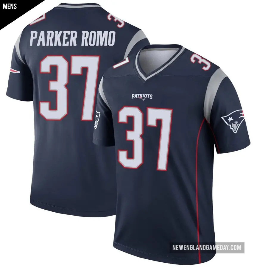 Men's New England Patriots ＃37 John Parker Romo Navy Legend Jersey