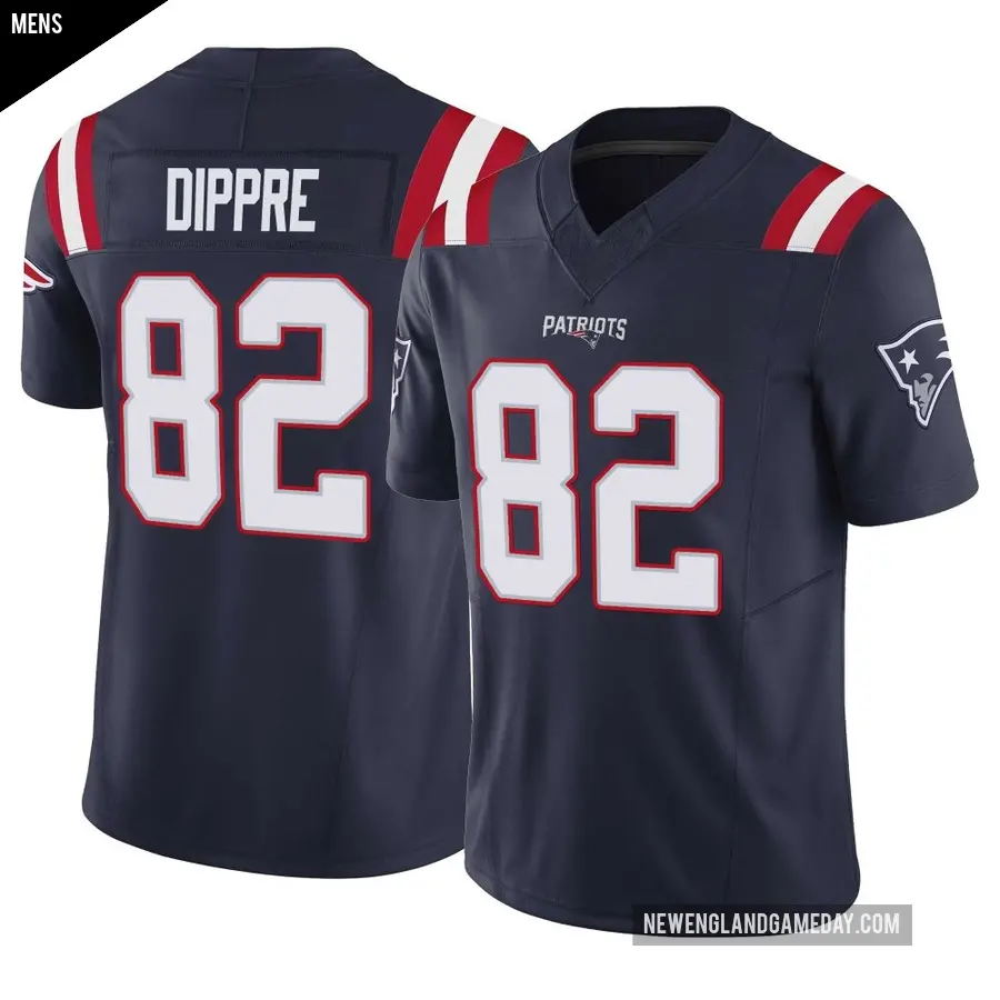 Men's New England Patriots ＃82 CJ Dippre Navy Limited Vapor F.U.S.E. Jersey