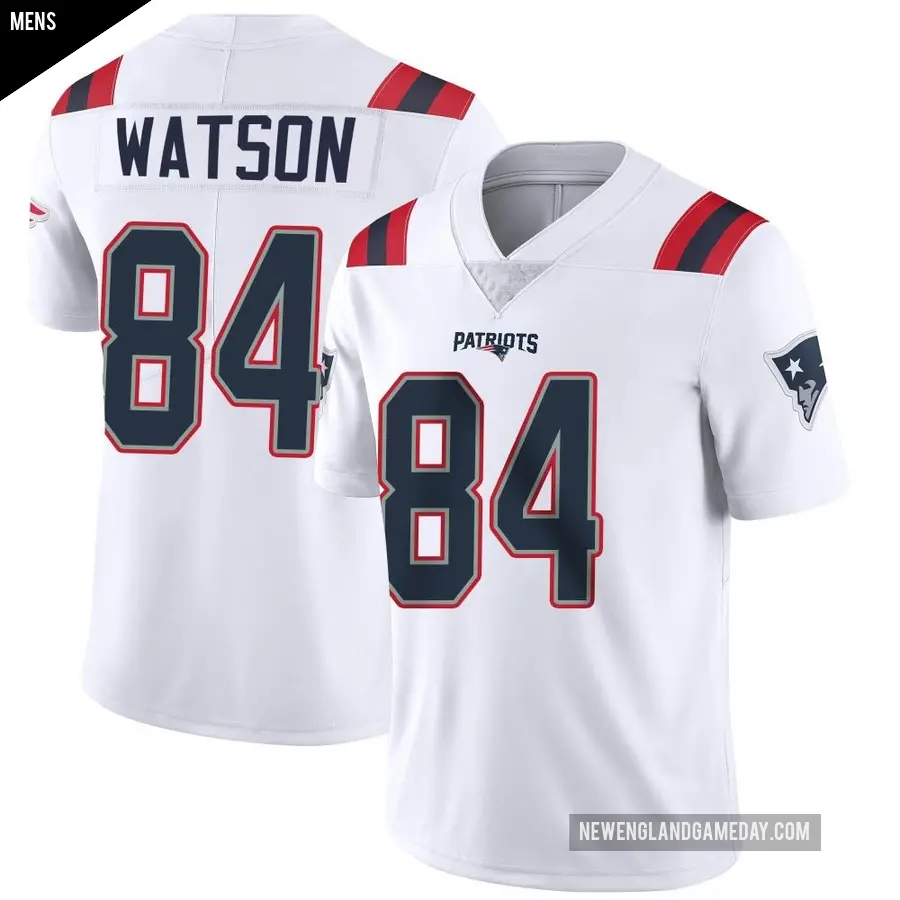 Men's New England Patriots ＃84 Benjamin Watson White Limited Vapor Untouchable Jersey