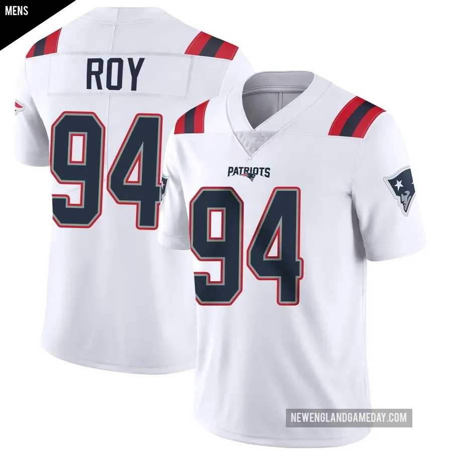 Men's New England Patriots ＃94 Jaquelin Roy White Limited Vapor Untouchable Jersey