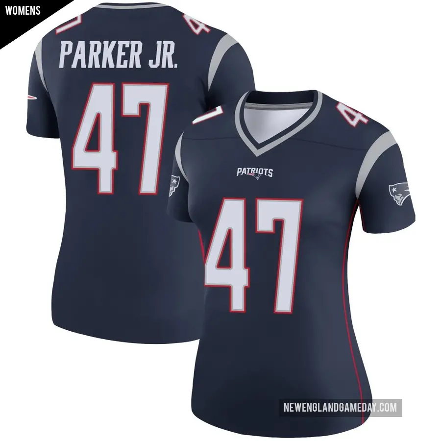 Women's New England Patriots ＃47 Andrew Parker Jr. Navy Legend Jersey
