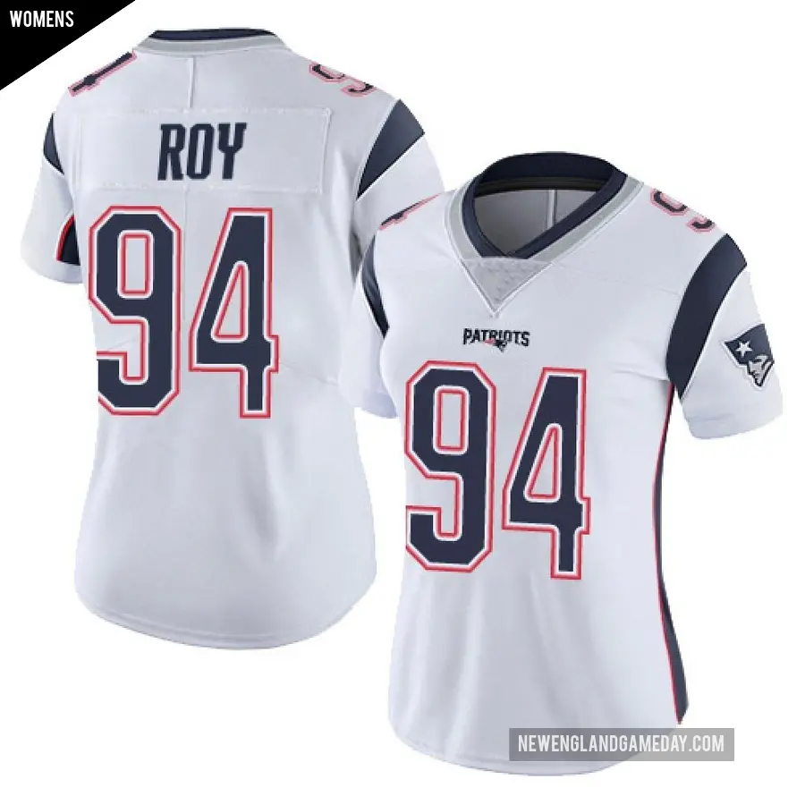 Women's New England Patriots ＃94 Jaquelin Roy White Limited Vapor Untouchable Jersey
