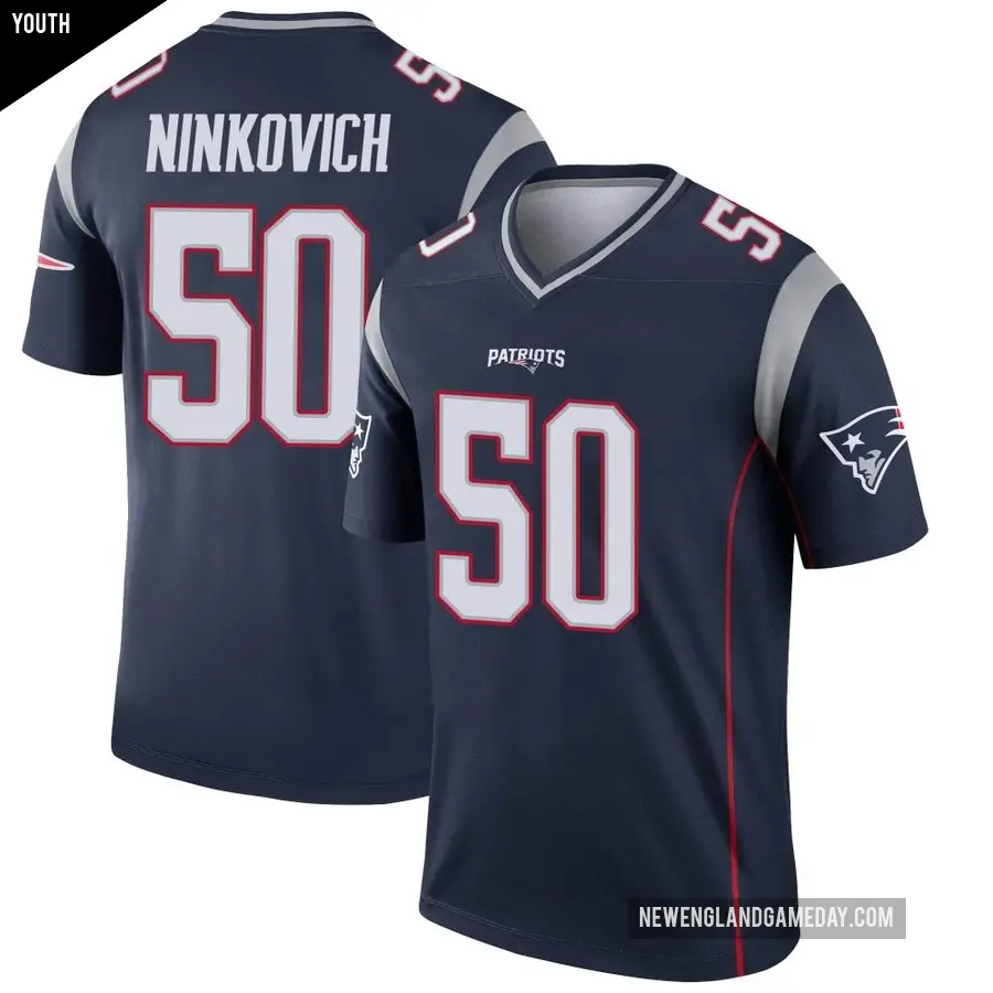 Youth New England Patriots ＃50 Rob Ninkovich Navy Legend Jersey