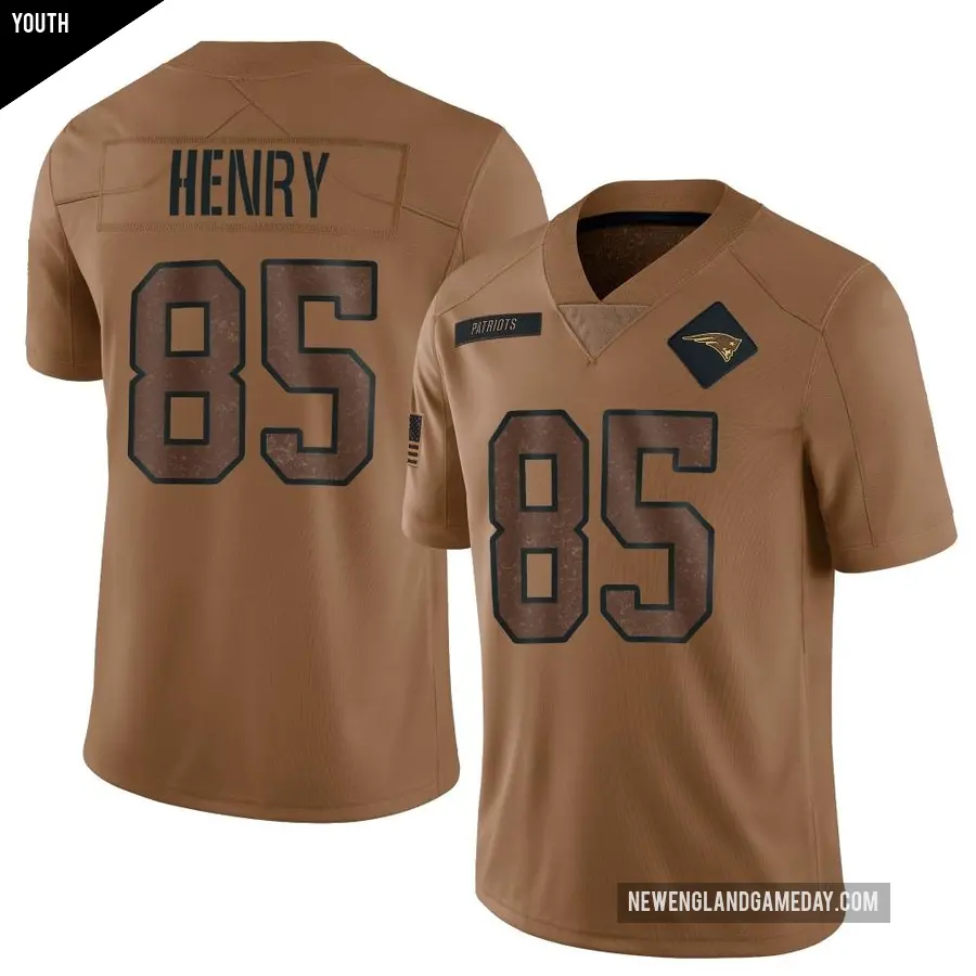 Men s New England Patriots 85 Hunter Henry Navy Legend Color Rush Jersey Patriots Store