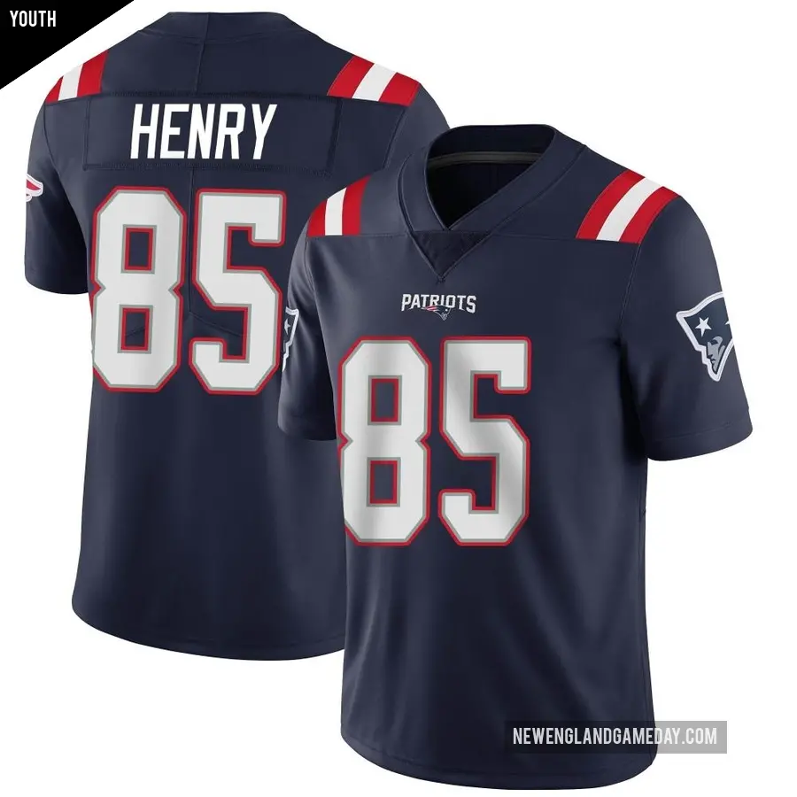 Youth New England Patriots ＃85 Hunter Henry Navy Limited Team Color Vapor Untouchable Jersey